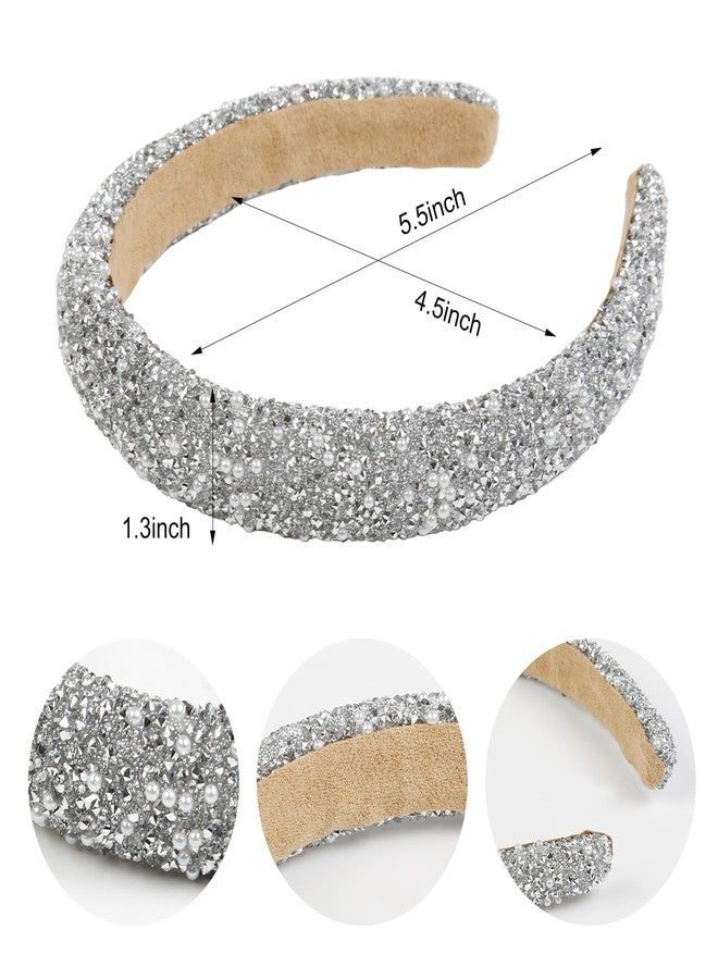 AIBFRID Rhinestone Headbands for Women Thick Crystal Headband Sparkly Diamond Hairbands Fashion Head Band Hair Accessories - Image 2